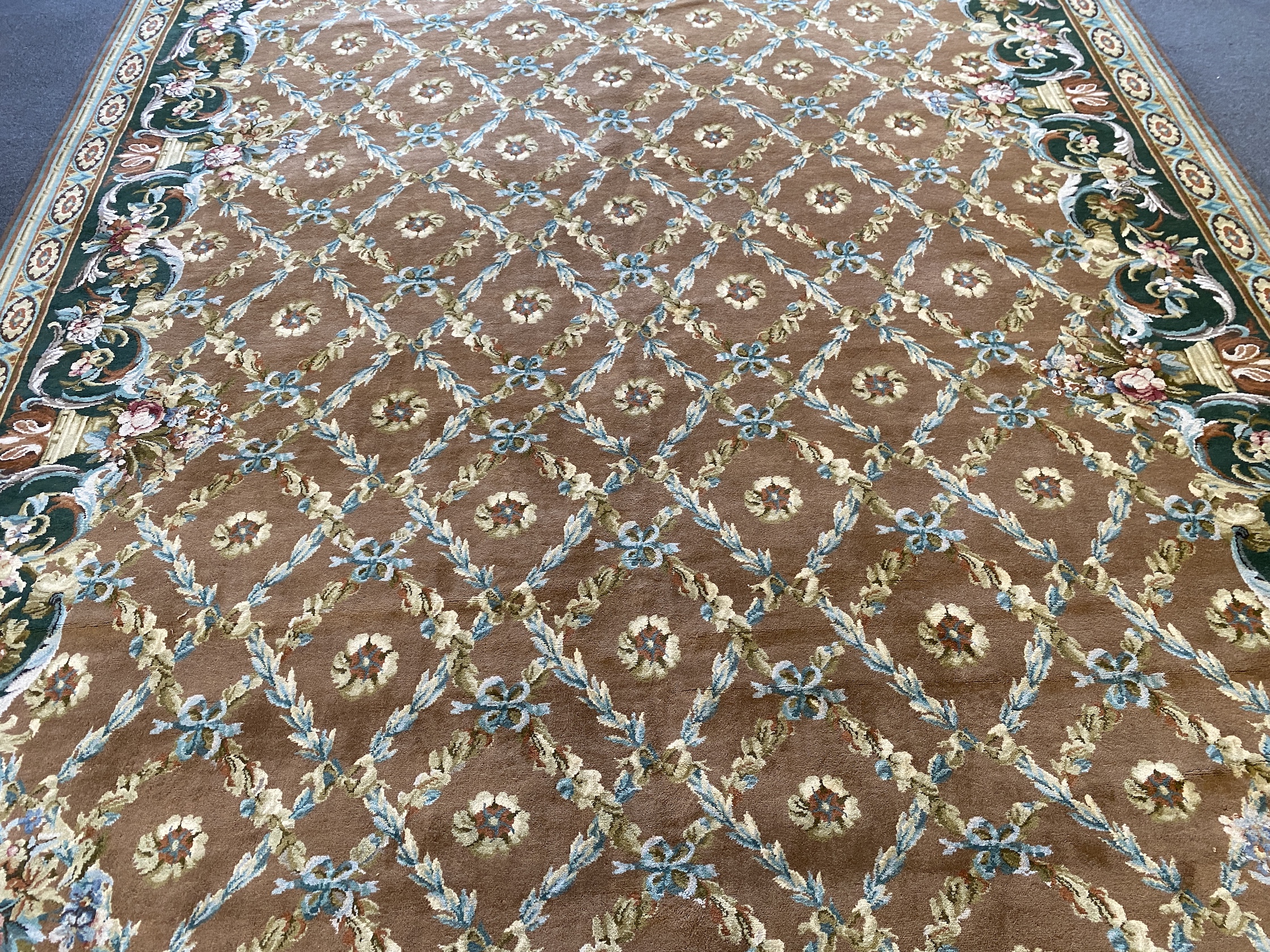 A large Indian carpet, 575 x 358cm